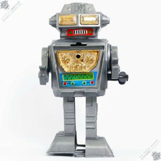 Junior Toy Horikawa Yonezawa Mr Galaxy Robot Hk Japan Wind - Up Vintage Space Toy