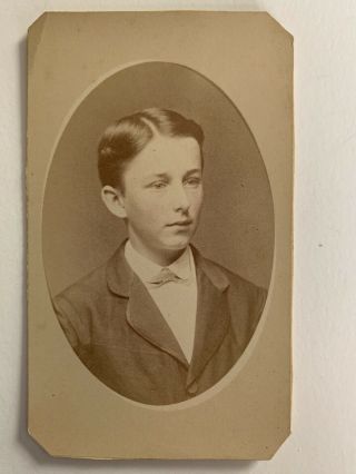 Cdv A Handsome Young Boy On The Verge Of Manhood A Kind Expression No Id