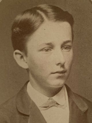 CDV A Handsome Young Boy On The Verge Of Manhood A Kind Expression no ID 4