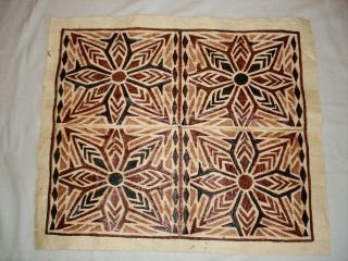 Samoan Bark Cloth Authentic Polynesian Hawaiian Tapa Wall Art 26 " X22 "