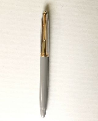 Vintage Sheaffer 14k Gold Nib Sentinel Fountain Pen,  Gold Snorkel Tube