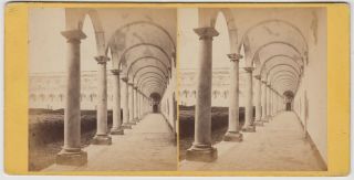 Italy Stereoview - Napoli And Cloisters Of San Martino Monastery In Naples