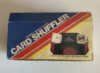 Vintage Automatic Card Shuffler 1 Or 2 Deck