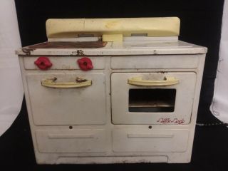 VTG LITTLE LADY Electric TOY Stove Oven by Empire No.  226 1950 ' s enamel 2