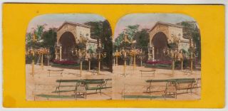 France Stereoview - Paris And A Coloured View Of The Bal Mabille