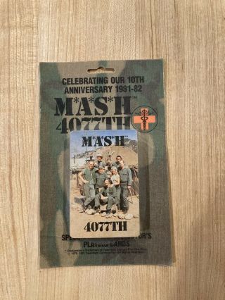 Vintage/m A S H 4077th/10th Anniversary/playing Cards/1981/sealed