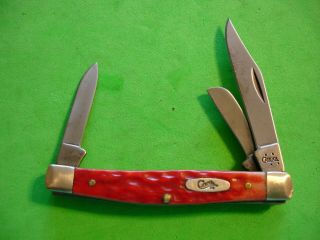 Ntsa Case Xx Usa 3 1/4 " Closed 3 Blade " Stockman " Pocket Knife 6344cv 2006