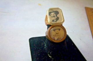 Two Vintage Cowboy Rings Gabby Hayes & Gene Autry??