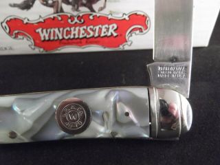 Winchester W18 10102 AB Toothpick Knife 1993 Cartridge Series Abalone NIB USA 2