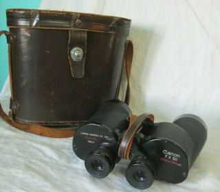 Vintage Canon 7 X 50 Coated 19547 Binoculars 376 Ft At 1000 Yards