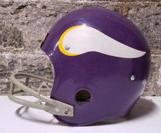 Vintage Rawlings Minnesota Vikings NFL 2 Bar Football Helmet Large HNFL READ 3