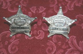 Vintage Pasco County Jr Deputy Sheriffs League Badge National Association Fl