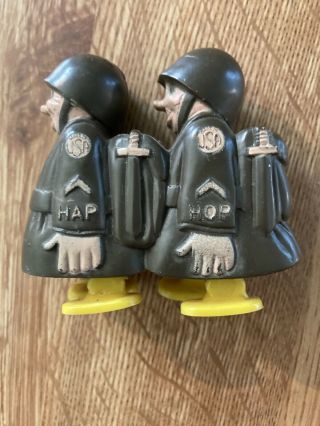 Vintage Marx Hap Hop Plastic Toy Soldiers Ramp Walkers