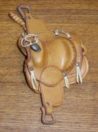 Vintage Small Salesman Sample ? Or Doll Horse Saddle