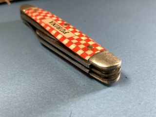 Vintage Advertising Purina Checkerboard 3 Blade Pocket Knife By Kutmaster USA 2