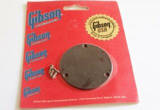 Vintage 1980 Gibson Les Paul Switch Plate Cavity Cover Brown Nos 1970 