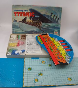 VTG Ideal Toy Corp 1976 The Sinking Of The Titanic Board Game 100 Complete VGIB 2