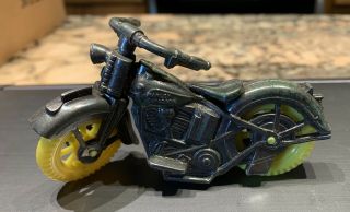Vintage 1950’s Hard Plastic Motorcycle Toy - Police - Harley Davidson - Thomas