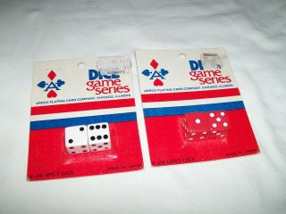 2 Vintage Arrco Dice Made In Japan Arrco Playing Card Co.  Chicago
