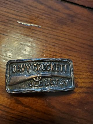 Vintage Davy Crockett,  Old Betsy Belt Buckle,  1950 