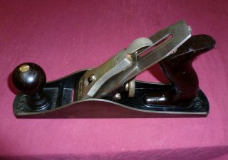 Vintage Stanley Bailey 5 1/4 Plane w/ Repaired Rear Tote 2