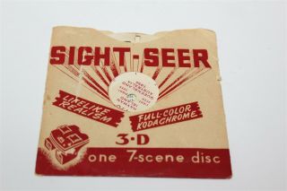 Sight - Seer 3 - D Hayman Island Queensland Australia 1956 Booklet Reel