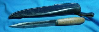 Vintage P.  Holmberg Eskilstuna Sweden Large 6 - 1/2 " Blade Quality Hunting Knife "