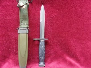 Vintage US M7 Bayonet/Fighting Knife,  w/ USM8A1 Scabbard 2