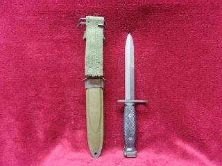 Vintage US M7 Bayonet/Fighting Knife,  w/ USM8A1 Scabbard 3