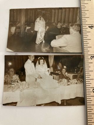 1920‘s Bride Groom Wedding Name Identified Snapshot Photo Photograph 2