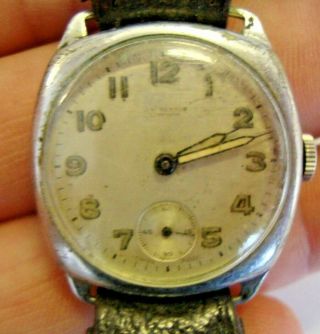 Vintage Gents J.  W.  Benson London Wristwatch