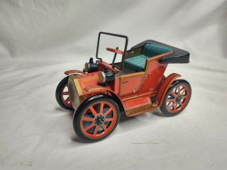 Vintage Tm Trade Mark Modern Toy Made In Japan Tin Toy Lever Friction Car,