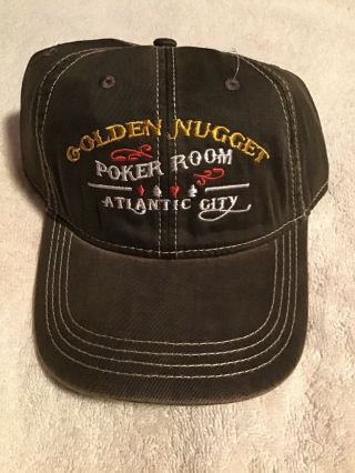 Golden Nugget Atlantic City Casino Hat Baseball Cap Poker Room