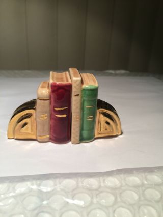Vintage Arcadia Mini Bookends Salt And Pepper Shakers