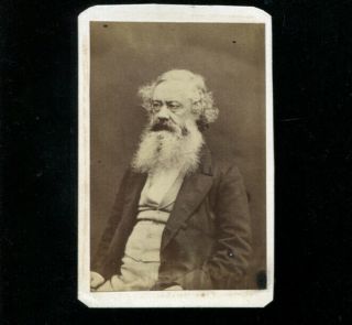 Unidentified Man With Beard Cdv Photograph W.  Jeffrey Bloomsbury