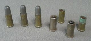 7 Mattel Fanner 50 And Winchester Rifle Shootin Shell Toy Bullets