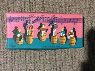 Vintage Rag Time Band Wooden & Plastic Occupied Japan Toy