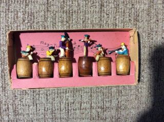Vintage Rag Time Band Wooden & Plastic Occupied Japan Toy 2