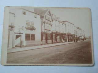 Cabinet Card Photograph Of A Street Scene By Herbert E Norris Of St Ives
