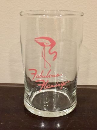 Fabulous Flamingo Hotel Casino Las Vegas Nevada Gambling Vintage Drink Glass