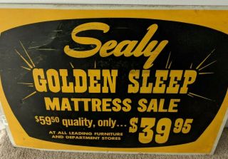 Sealy Mattress Vintage Advertising Sign - Metal
