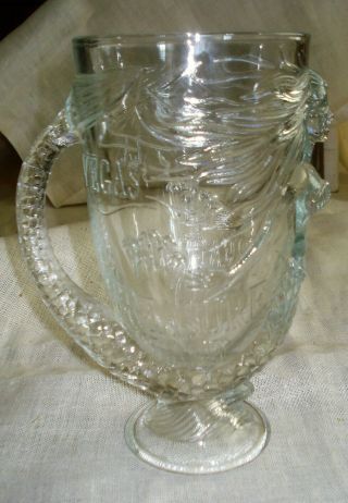 Las Vegas Treasure Island Souvenir 3d Mermaid Glass Mug/beer Stein 7.  5 " Tall