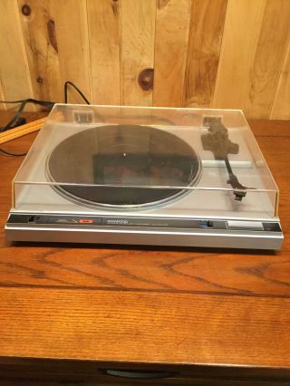 Vintage Kenwood Kd - 21r Turntable Dust Cover Belt Drive Record Player