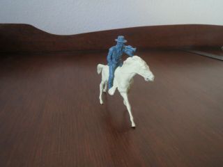 Vintage Marx Wagon Train Giant Fort Apache Long Coat Cavalry Bugler With Horse