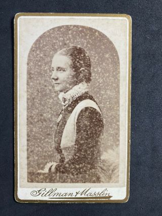 Victorian Carte De Visite Cdv: Lady Named Hodges: Gillman & Masslin: Oxford