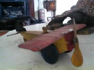 Tin Toy Airplane Very Old But Good Great For Collecting