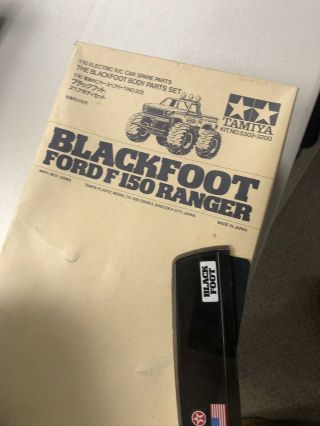 Vintage Rc Tamiya Blackfoot Ford F150 Ranger Body