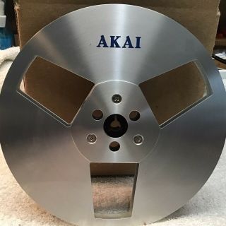 Vintage Akai Metal 7 Inch Take - Up Reel For Reel - To - Reel Tape Player