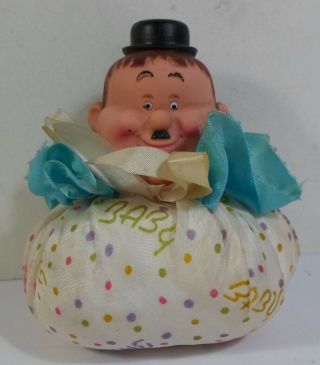 Laurel And Hardy Vintage Stan Laurel 4.  5  Plush Soft Doll W/ Vinyl Head