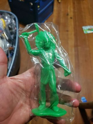 Vintage Tim - Mee Green Indian Plastic Figure Toy